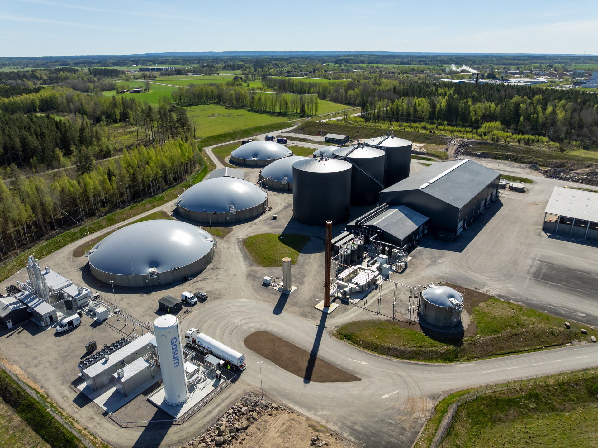 Images Gasum Götene biogasanläggning