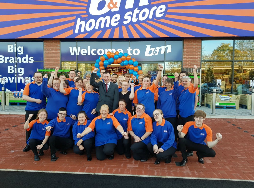 B&M Great Homer Street's store team are delighted to open their doors to their first customers.