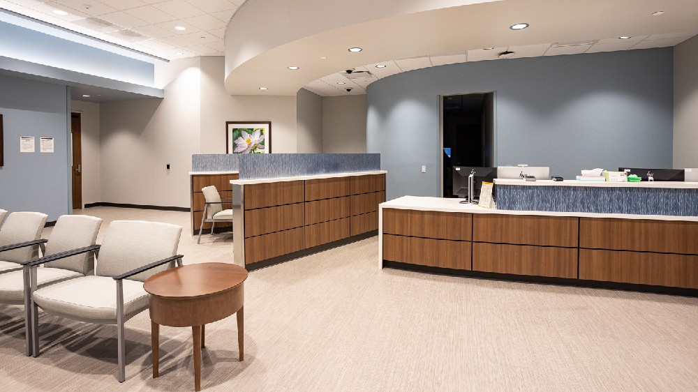 The Reception Room at Memorial Hermann 24-Hour Emergency Room at Convenient Care Center in Alvin