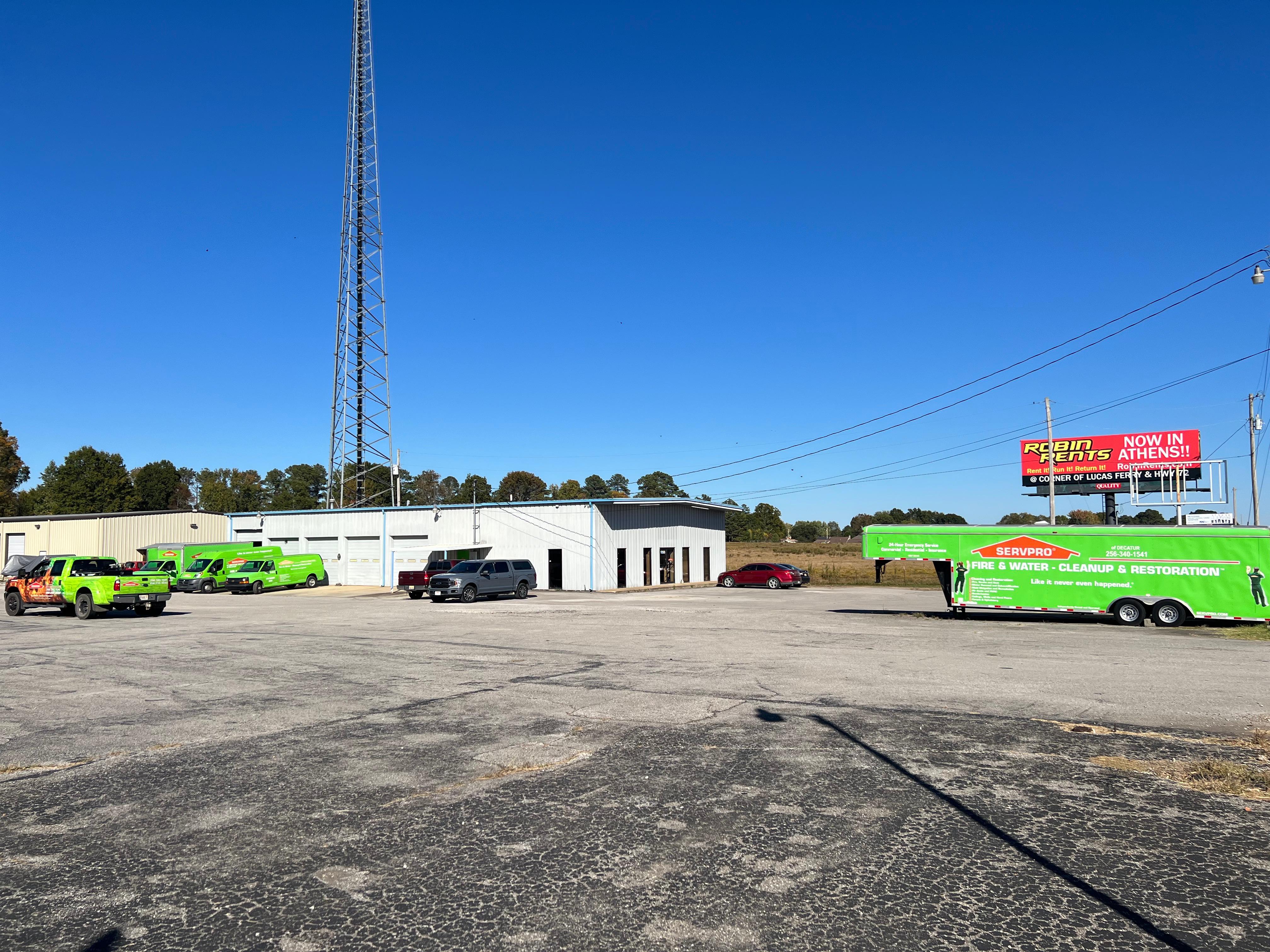 Image of our office's parking lot.