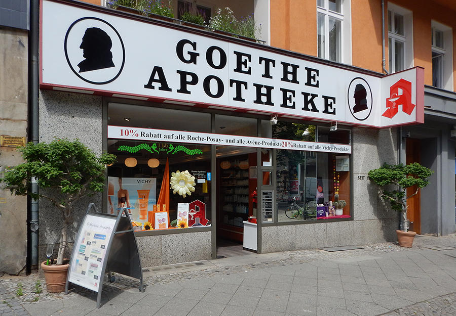 Aussenansicht der Goethe-Apotheke