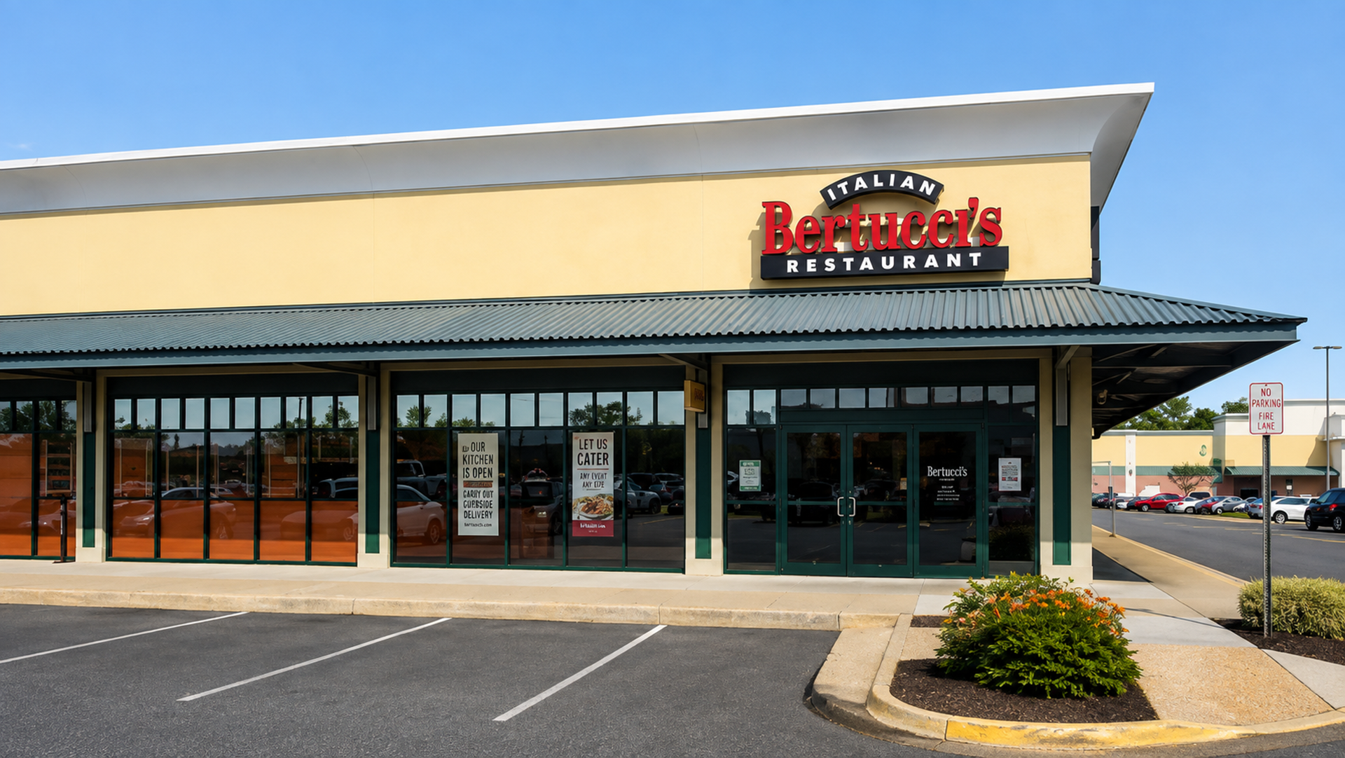 The exterior of Bertucci's Springfield, VA