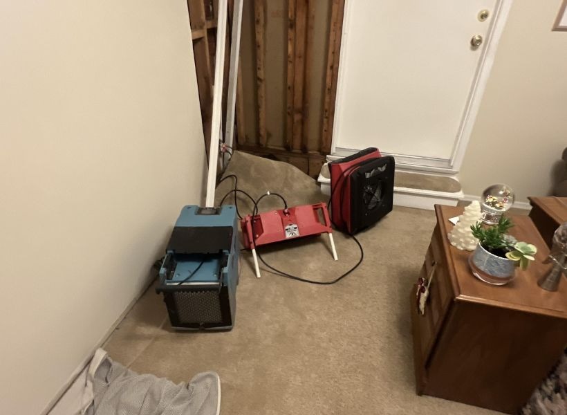 Air movers and dehumidifiers