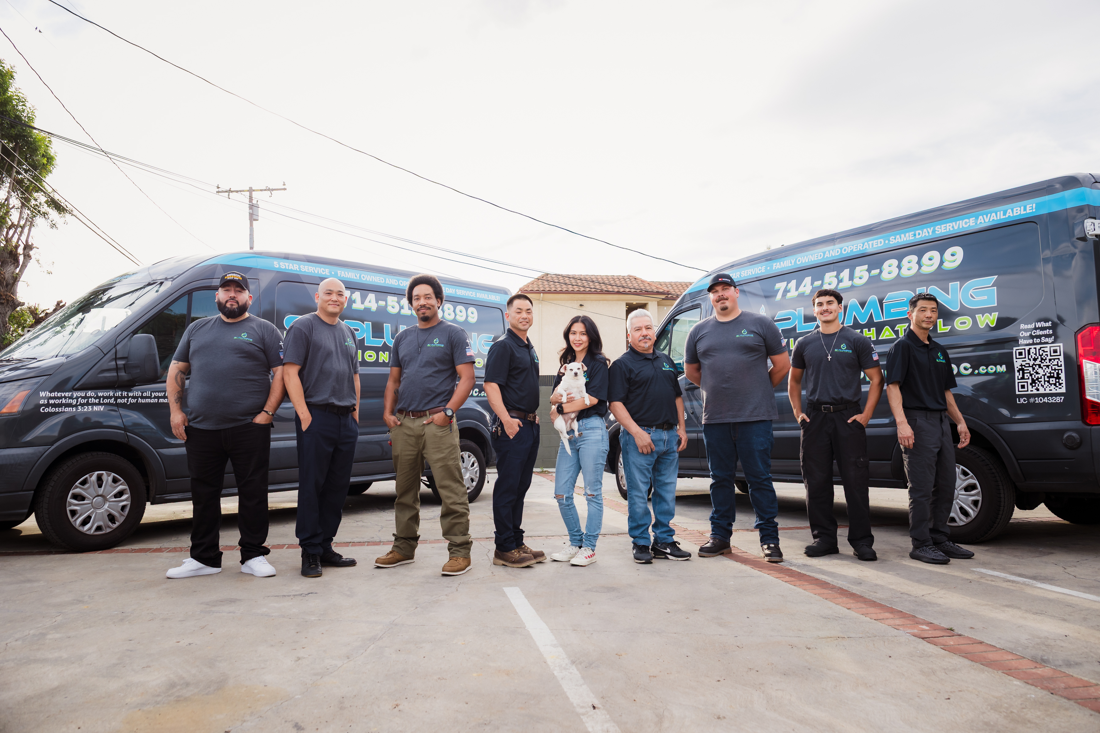 SJ Plumbing Team in Orange County