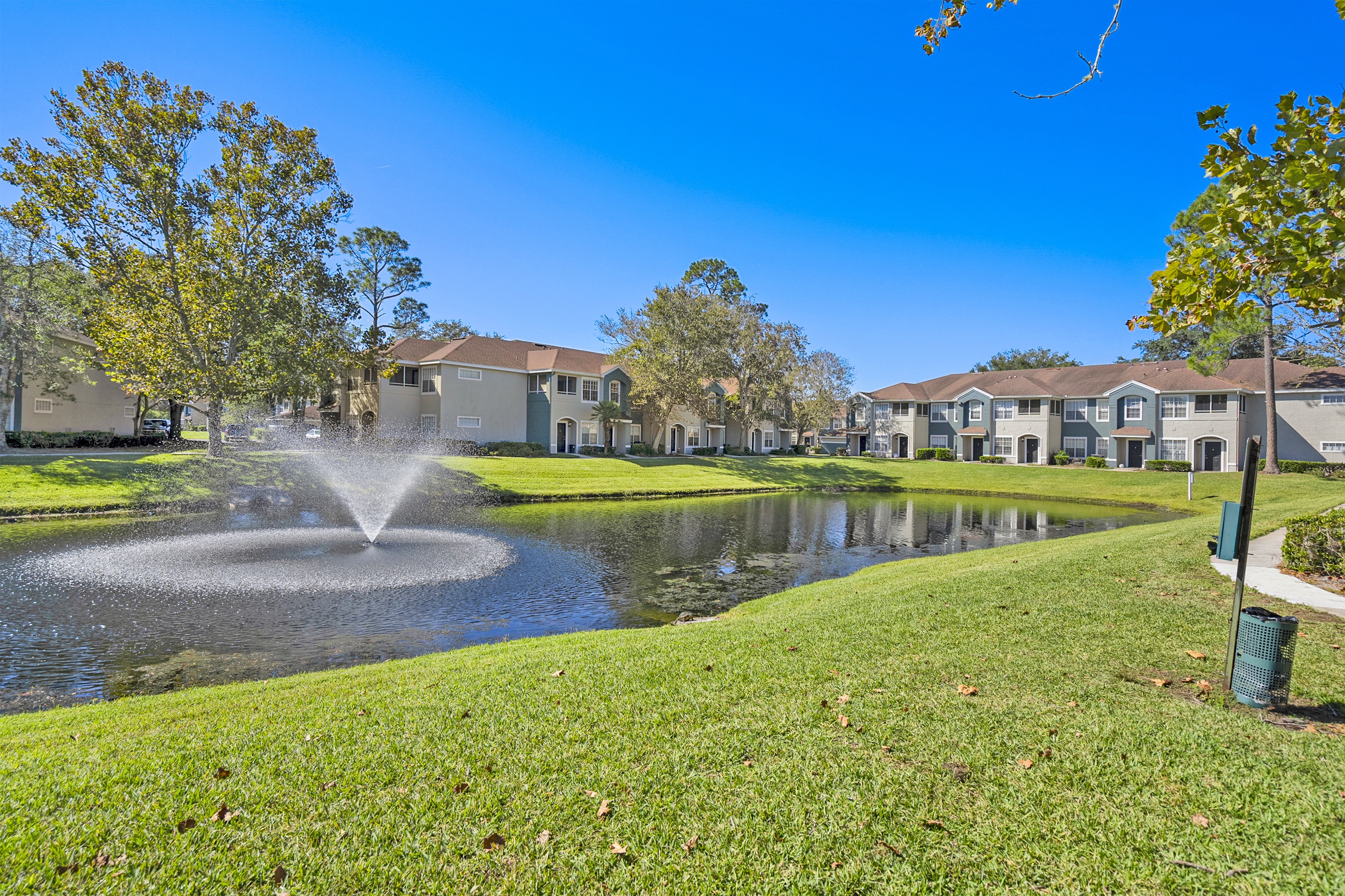 Pond With Fountain