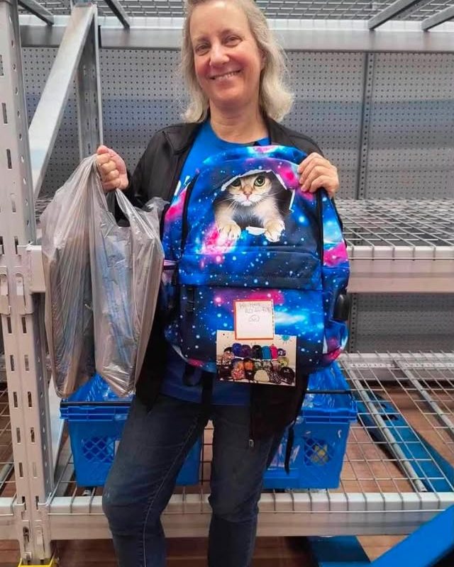 Back to school means sharing smiles and backpacks! This year, we donated twice as many backpacks as  
