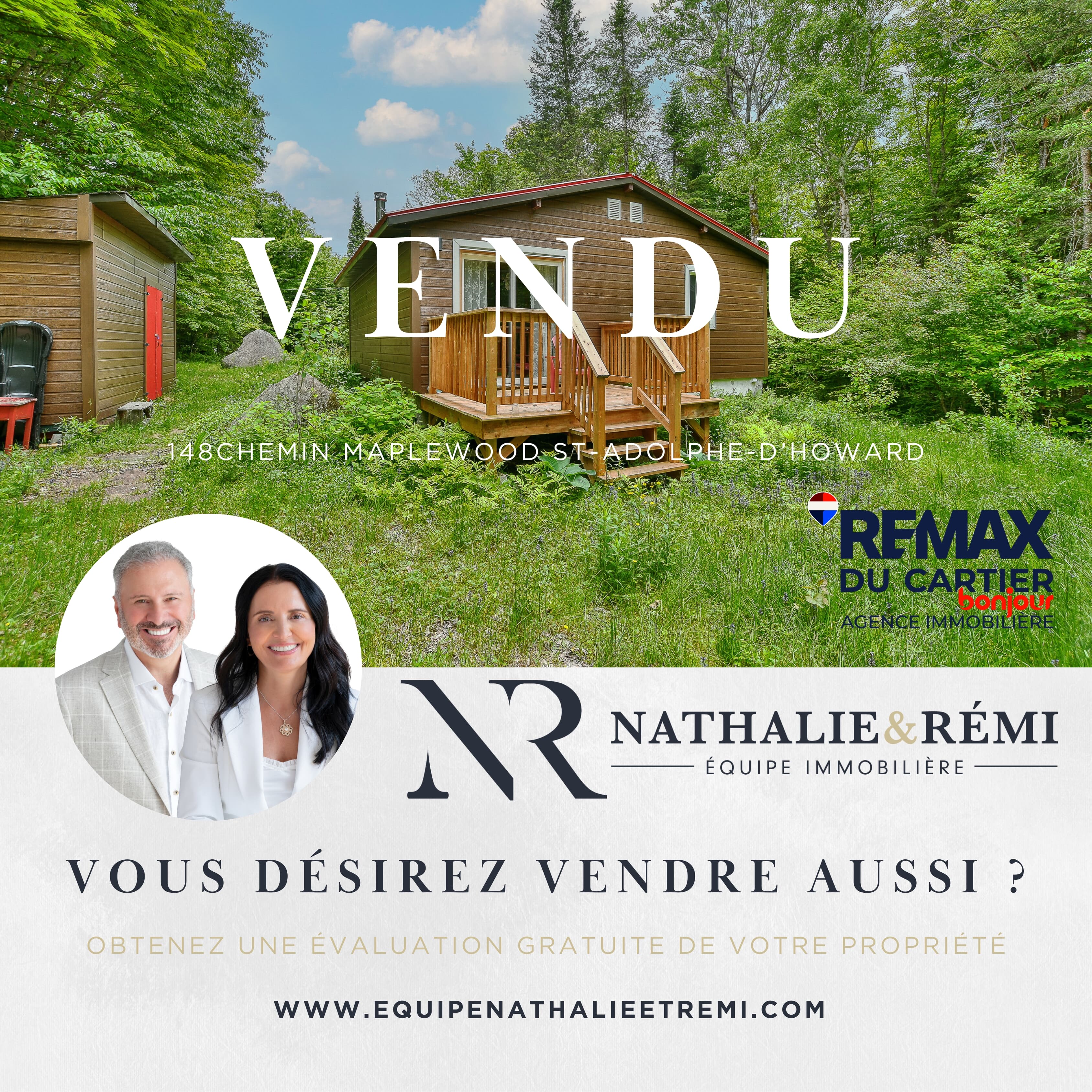 Images Nathalie & Rémi Équipe Immobilière RE/MAX DU CARTIER BONJOUR - Courtier immobilier Saint-Sauveur