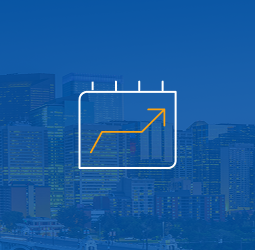 Uptrend graph icon.