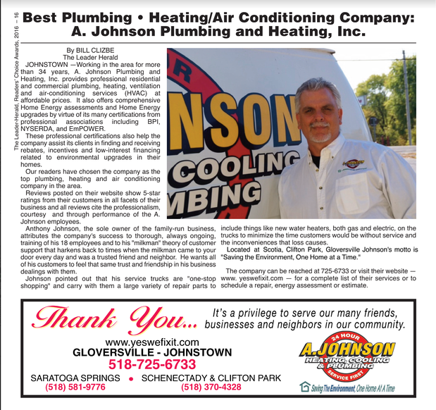 Images A. Johnson Plumbing and Heating, Inc.