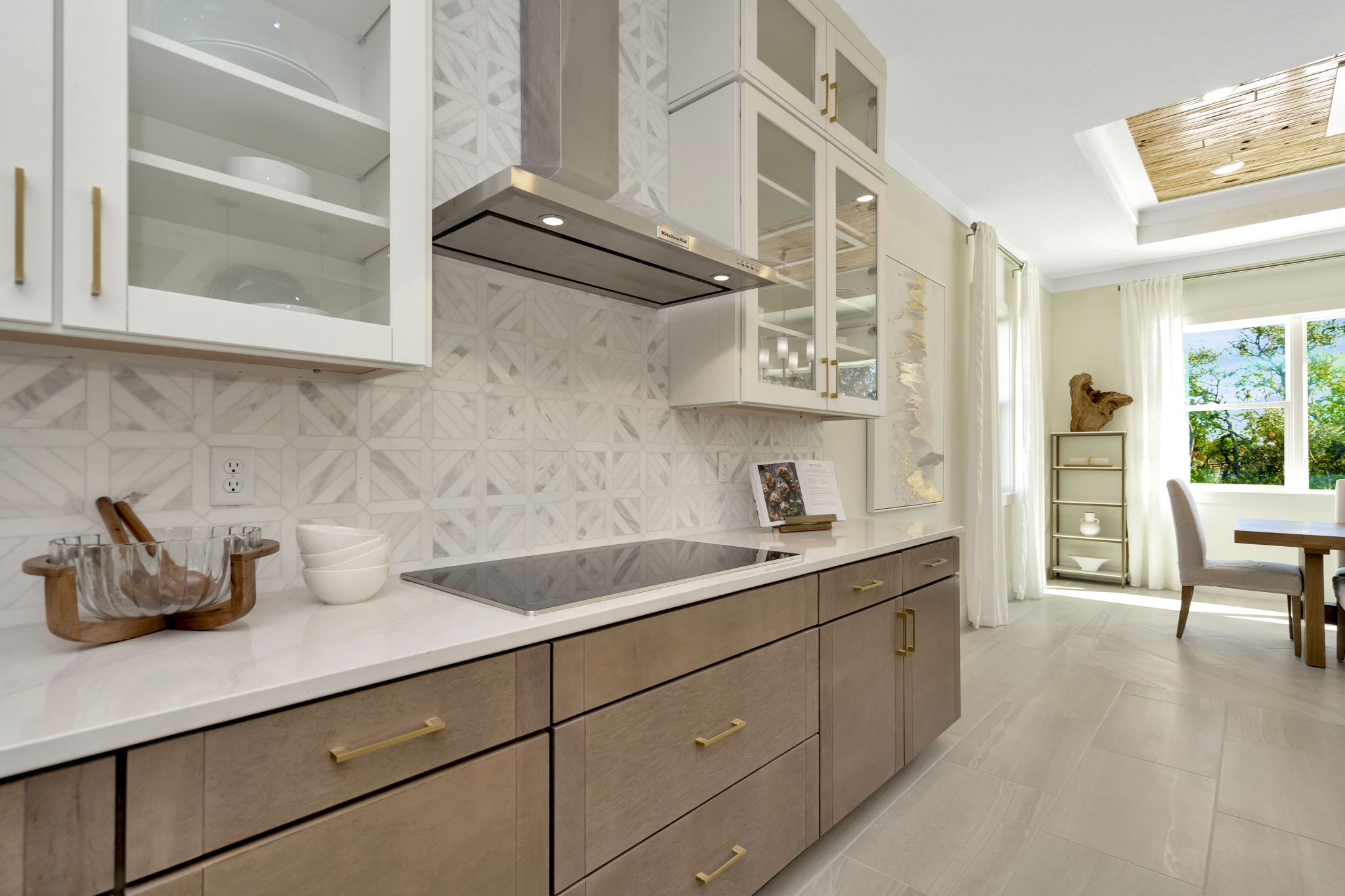 The Kitchen of a DRB Homes Sabal Model at Serengeti in Spring Hill, FL.