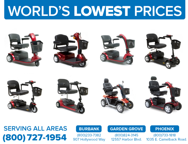 Best selection in Phoenix AZ with electric 3 and 4 wheel senior scooters mobility  three and four wheeled elderly scooter