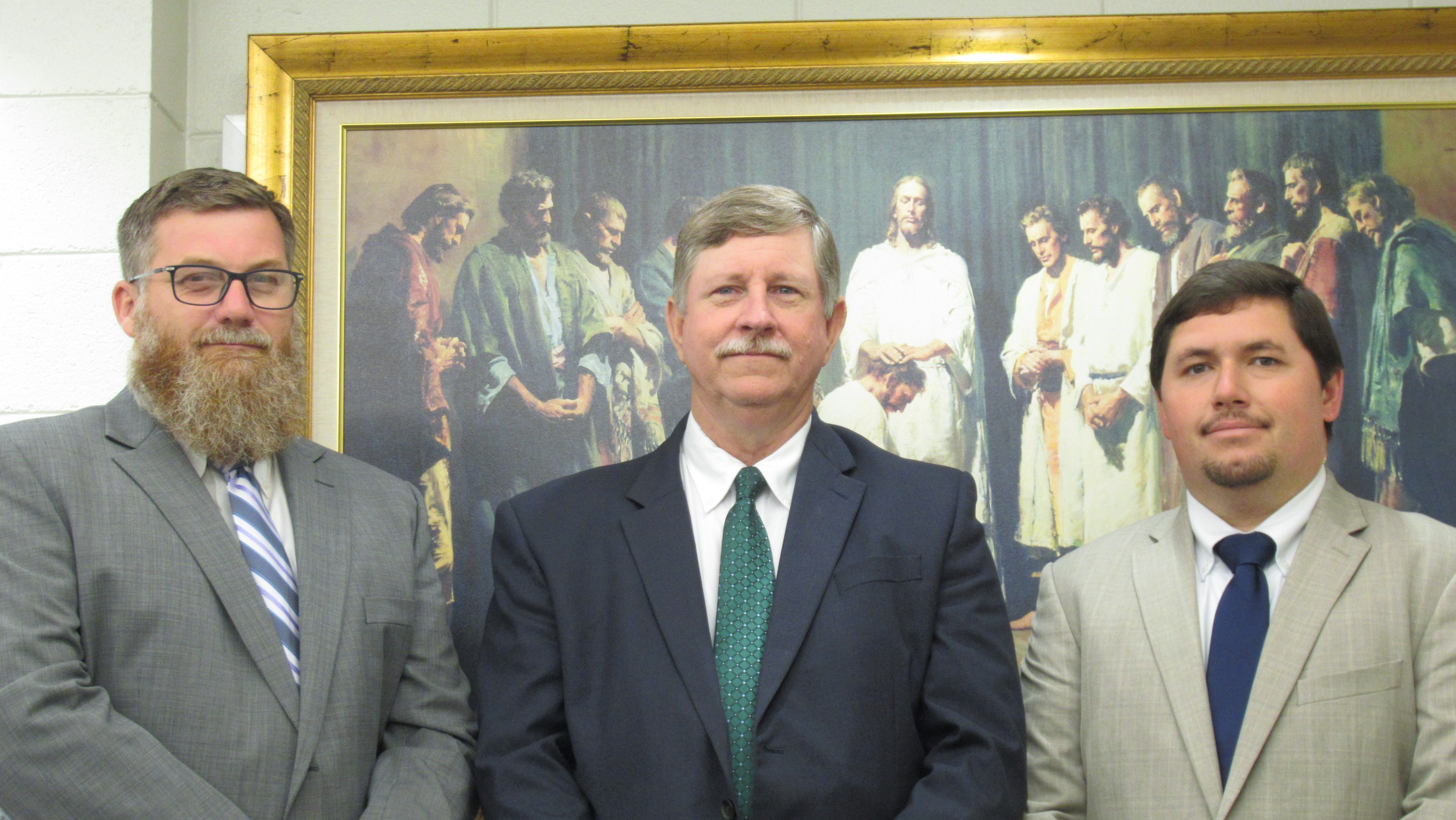 Bishop Ronald Cribbs ( with his two councilors )
