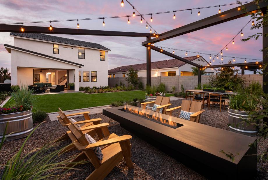 Ample backyard space for indoor-outdoor living