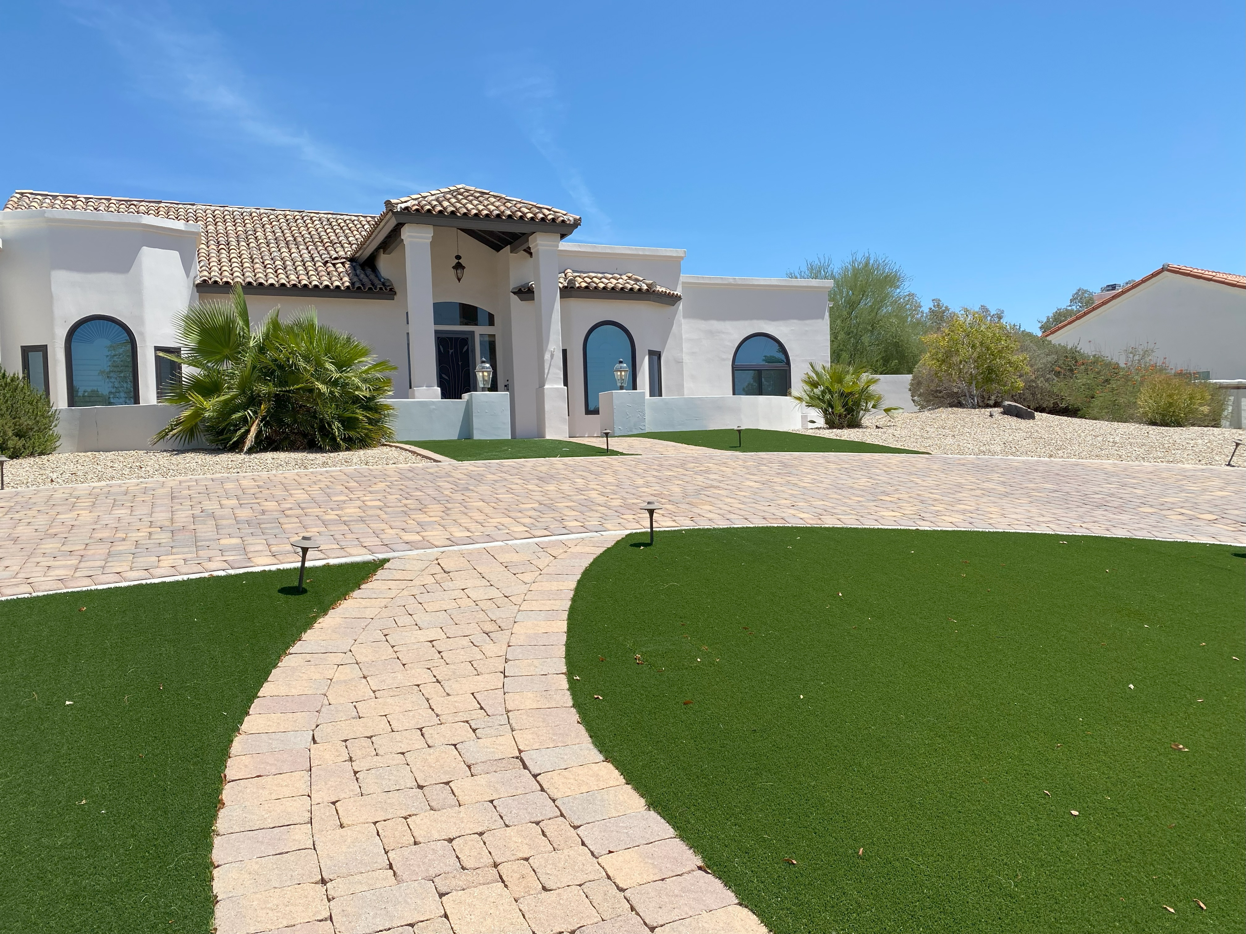 Enhance your outdoor space with Mountainscape South Landscaping, expert landscapers in Scottsdale offering custom landscaping and hardscaping. Our team installs paving stones, builds retaining walls, and provides turf installation and artificial turf maintenance for long-lasting results.