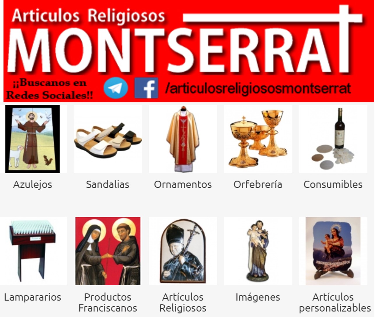 Images Artículos Religiosos Montserrat