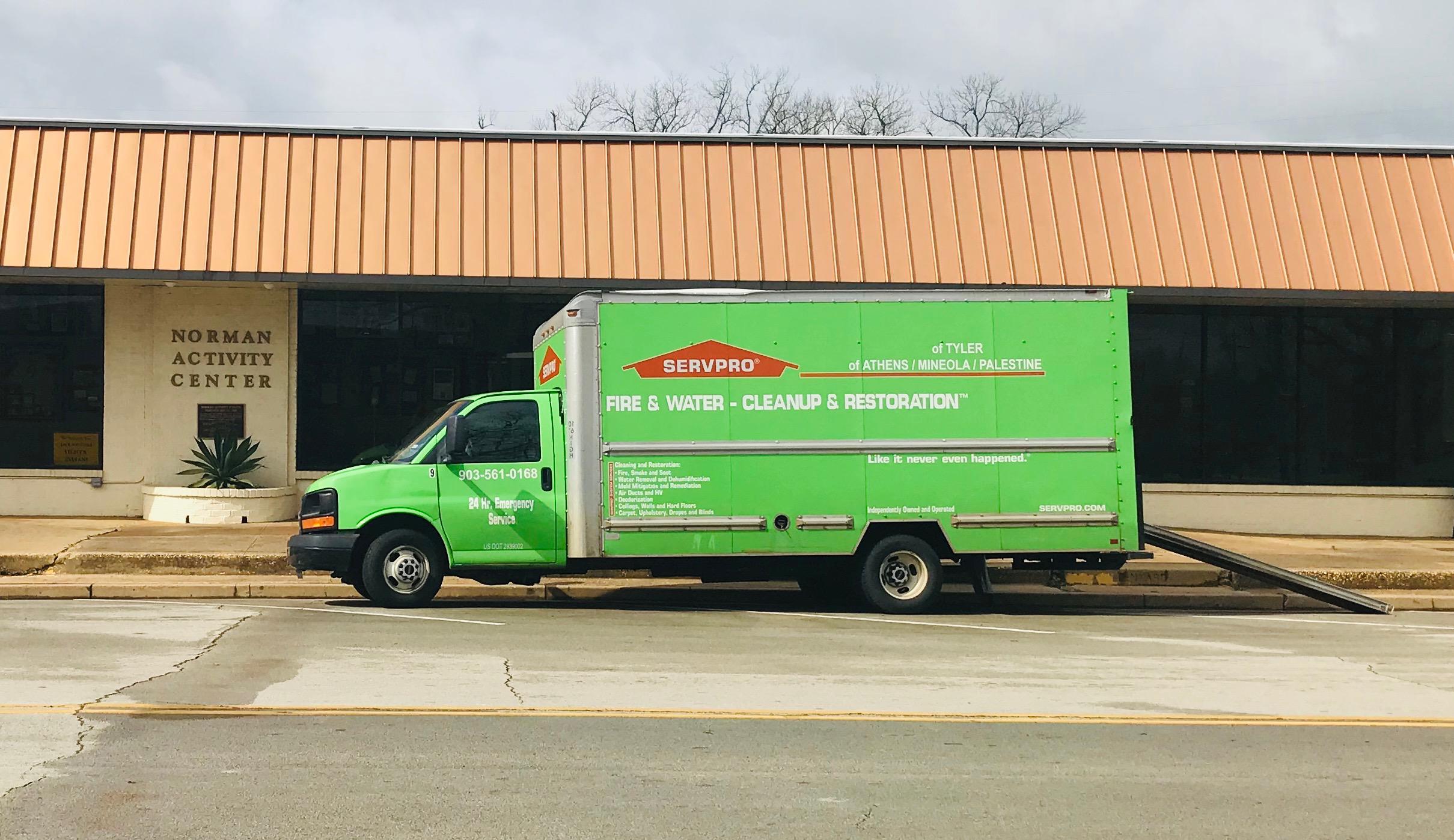 SERVPRO of Tyler has experience in water cleanup.