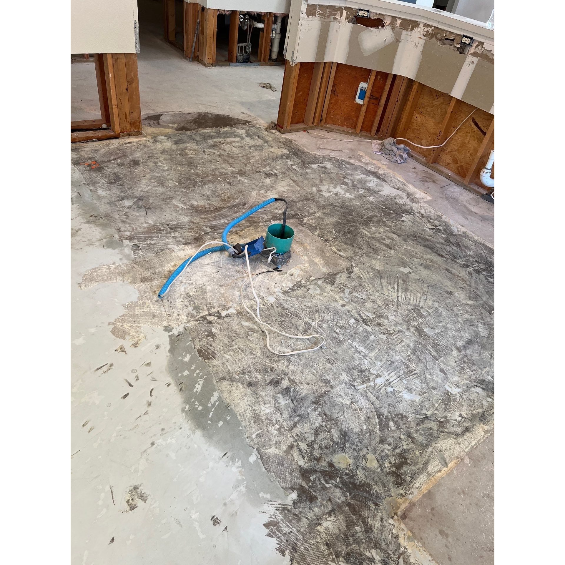 water damage area