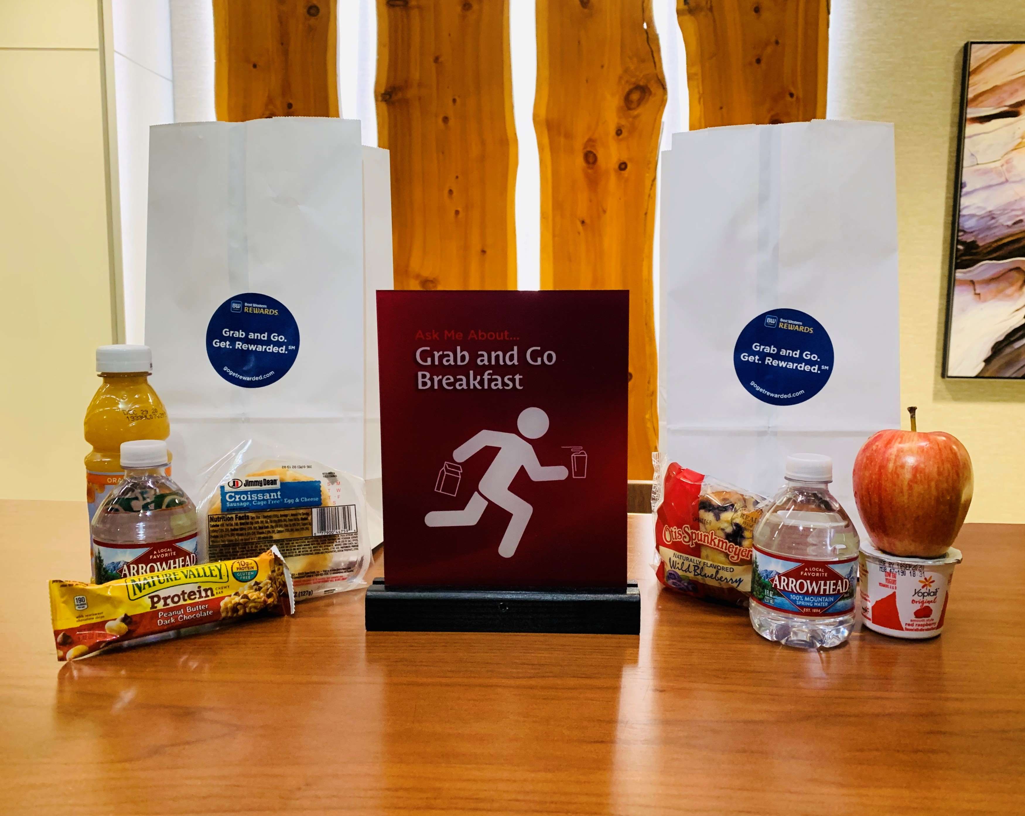 Free "Grab & Go" breakfast options