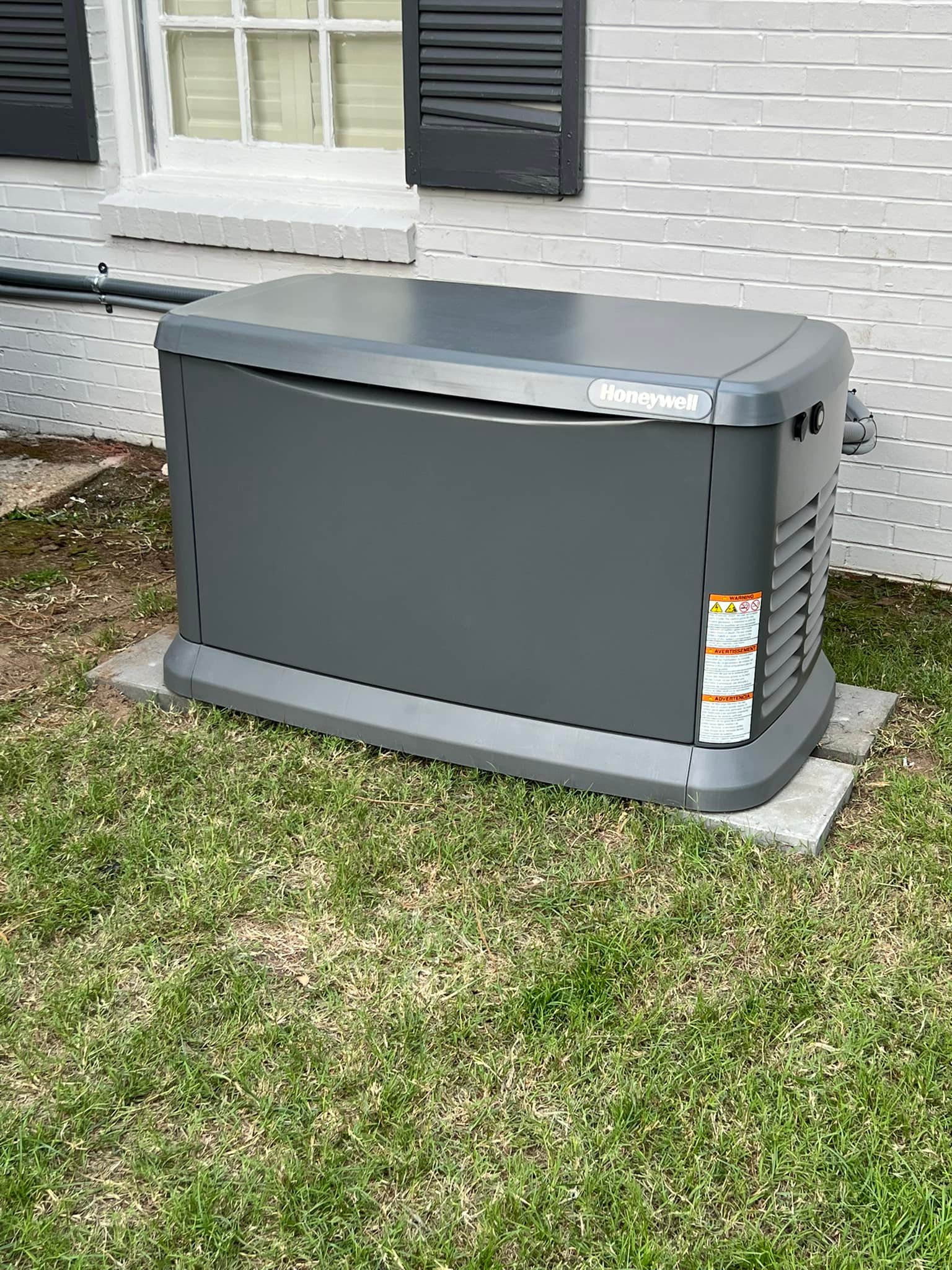 back generator installed
