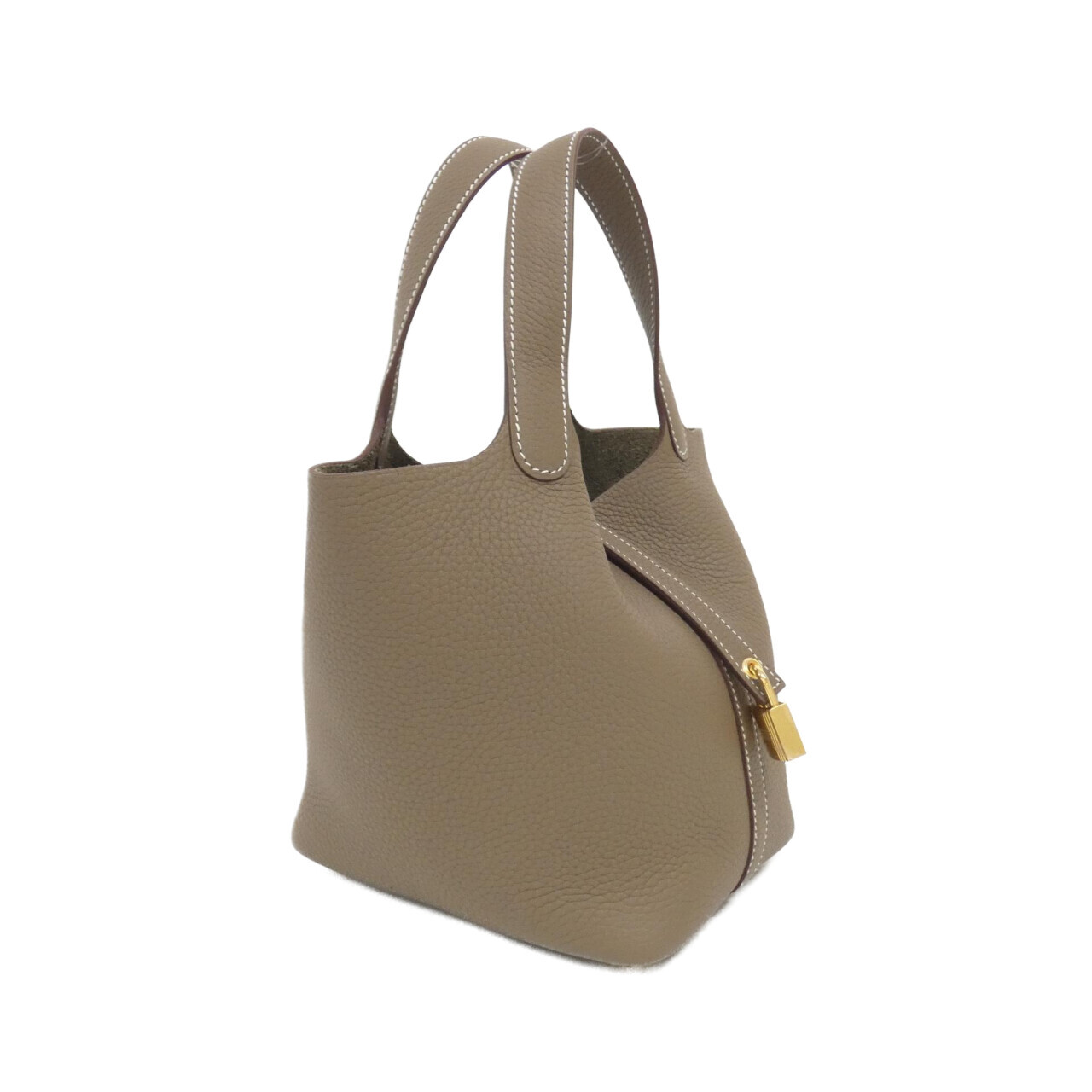 エルメス ピコタン ロック PM 056289CC トリヨンクレマンス ETOUPEゴールド金具 K刻印