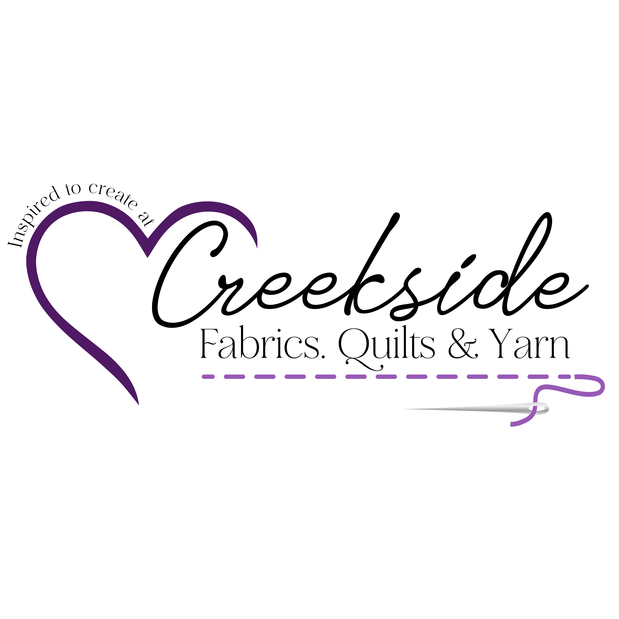 Creekside Fabrics, Quilts & Yarn Logo