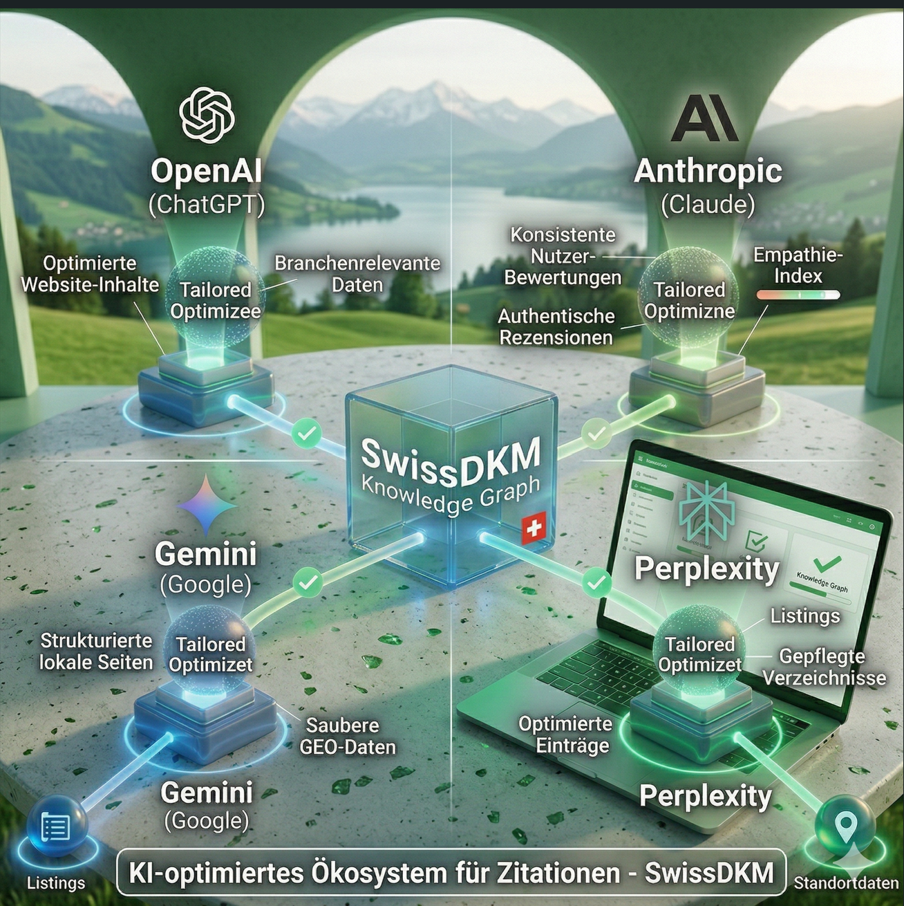 SwissDKM KI-Sichtbarkeit, GEO & AEO, Breitenstrasse 16 in Adliswil