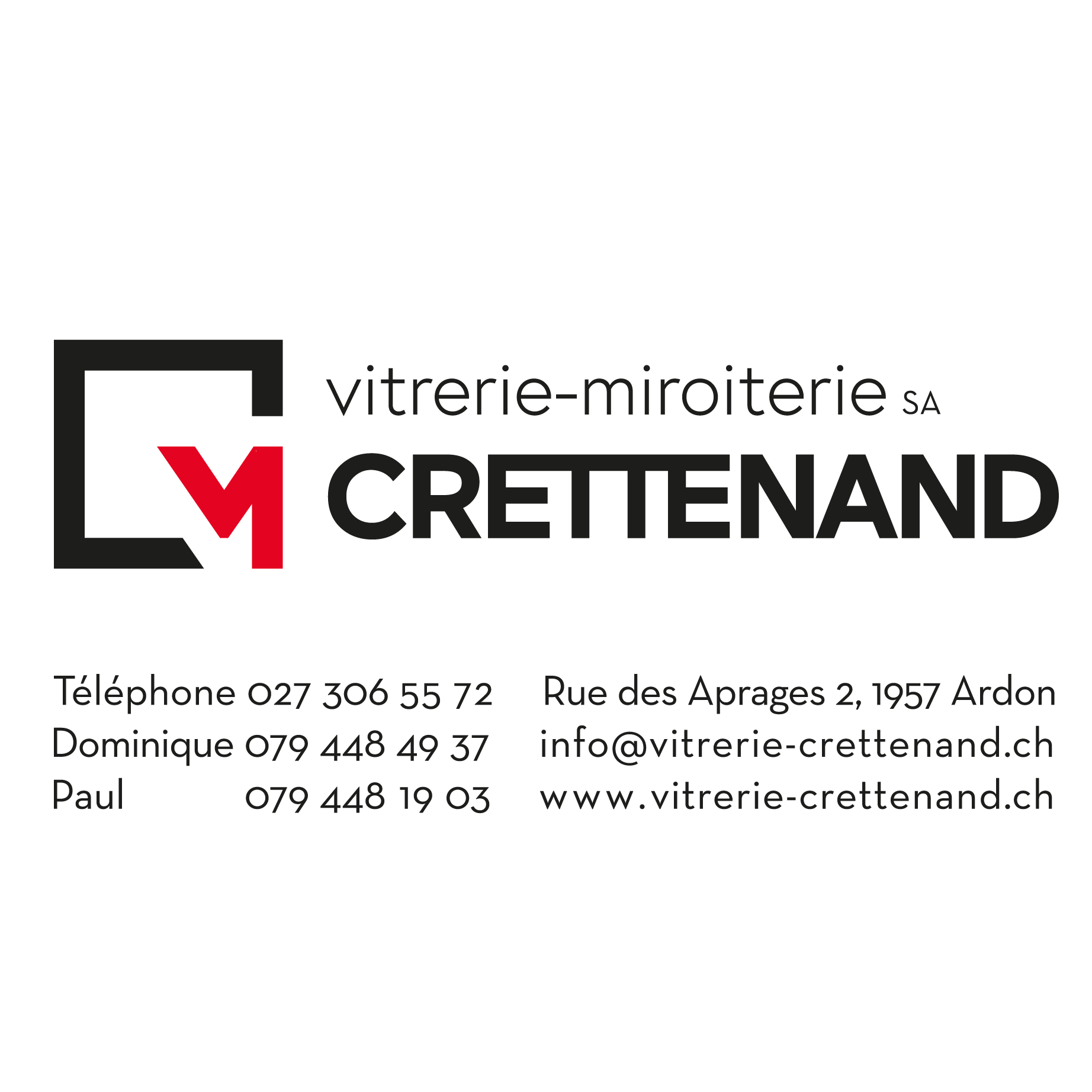 Vitrerie Crettenand SA Logo