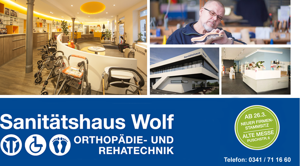 Orthopädie- u. Rehatechnik Wolf GmbH & Co. KG Leipzig 0341 711660