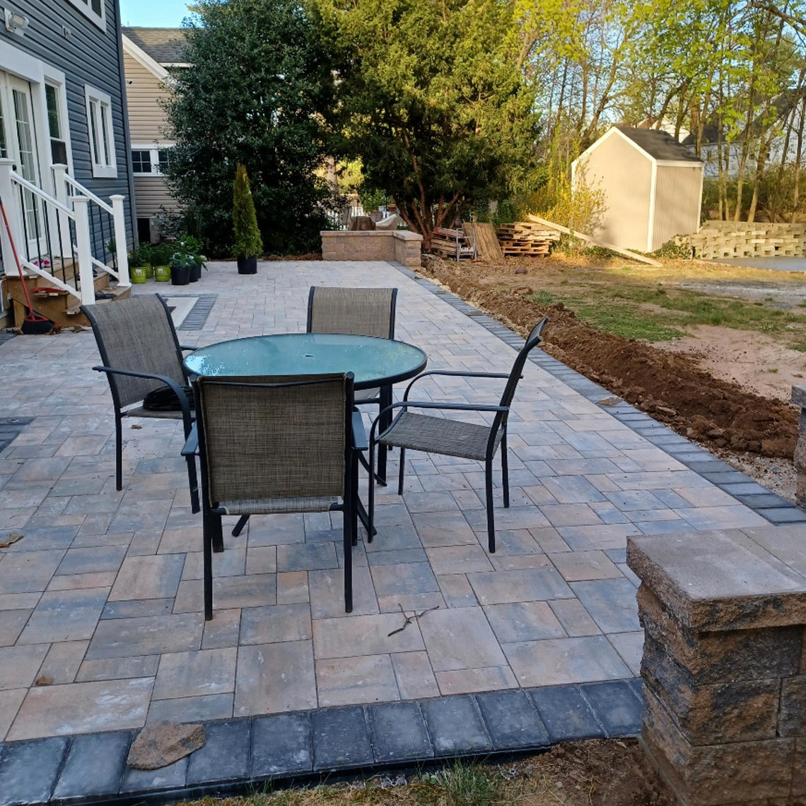 The Eagle Landscape - patio cleaning