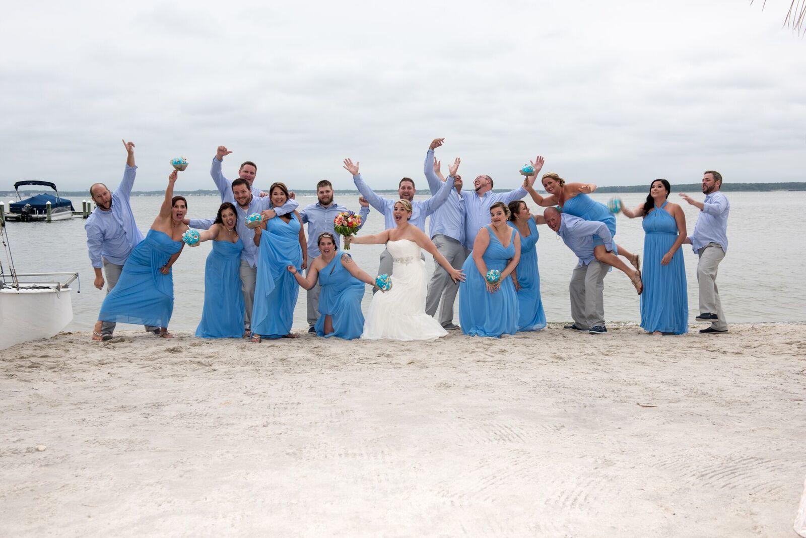 Barefoot Beach Bride Photo