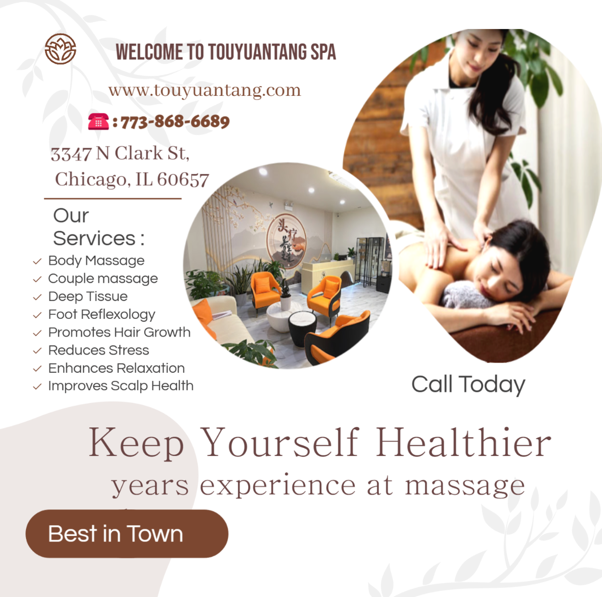 Massage techniques are commonly applied with hands, fingers, 
elbows, knees, forearms, feet, or a de 