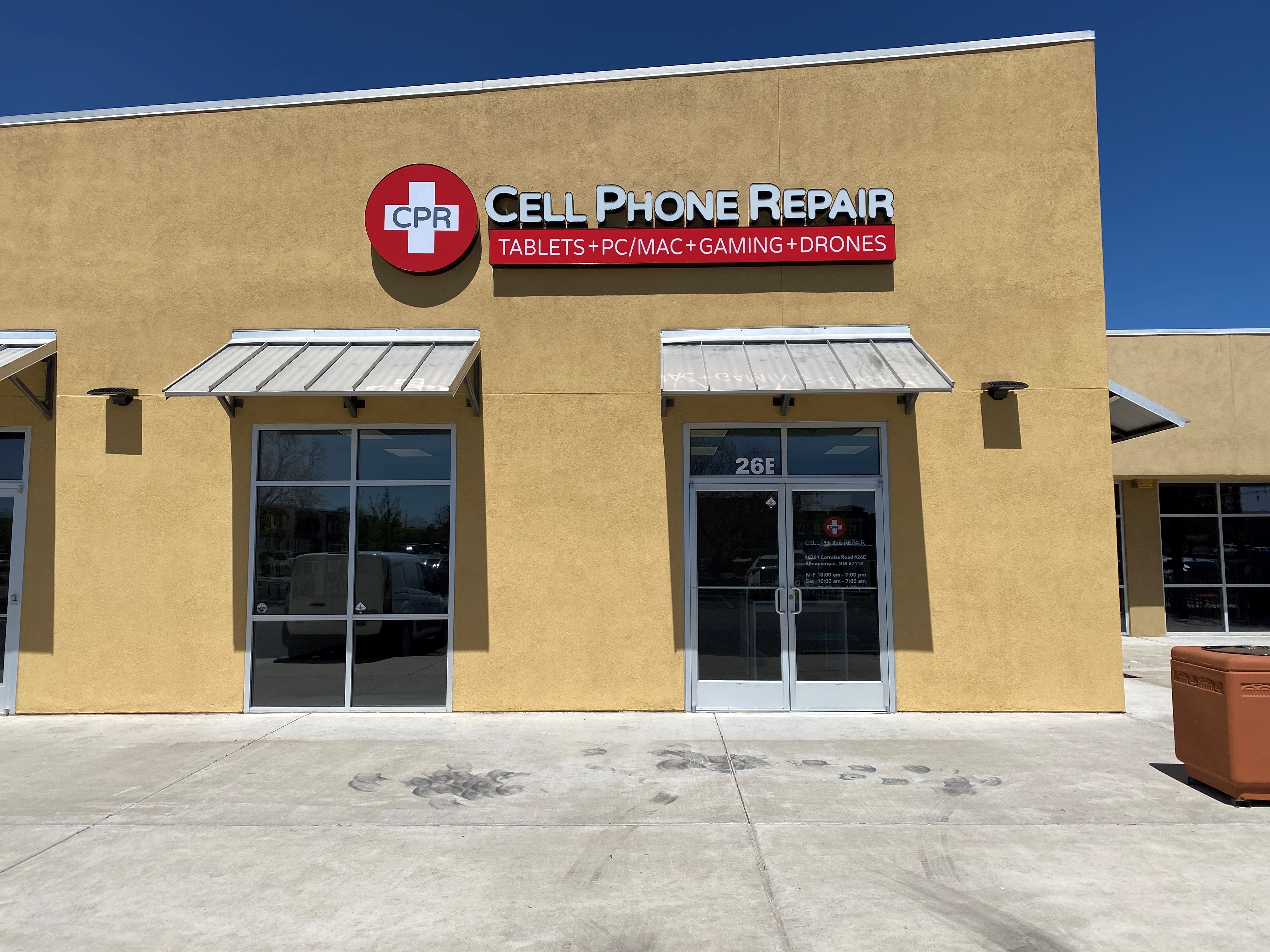 Storefront of CPR Cell Phone Repair Albuquerque NM