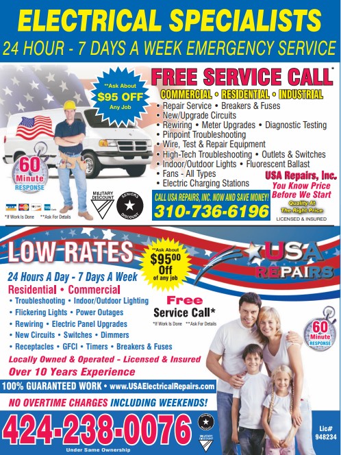 Images USA Electrical REPAIRS Services