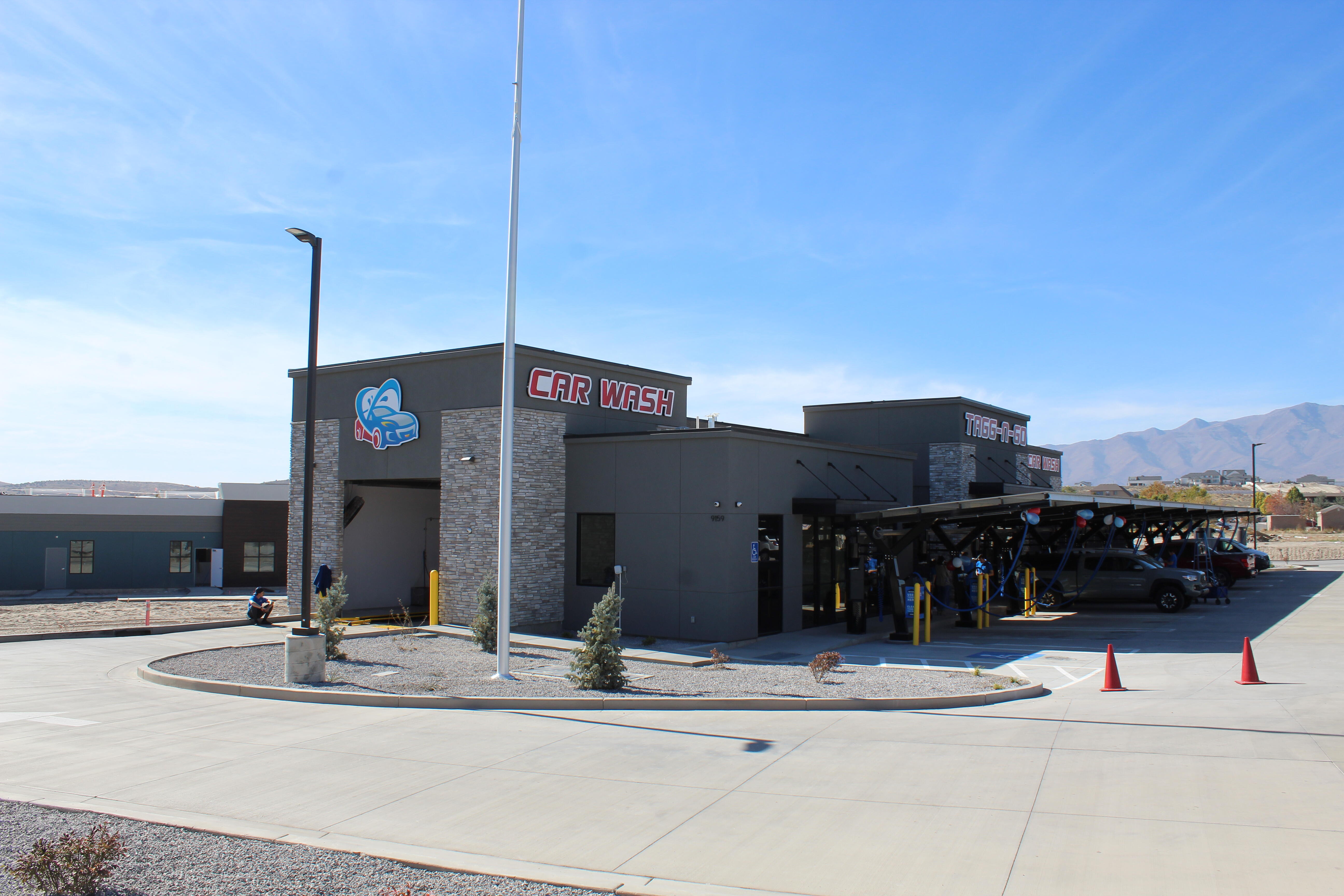 Eagle Mountain, Utah location for Tagg-N-Go Car Wash on Ranches Parkway.