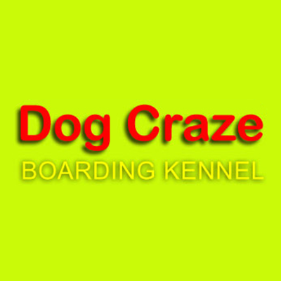 Dog Craze Boarding Kennel Logo