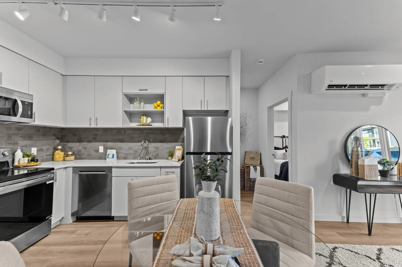 Apartment Kitchen and Dining Table 