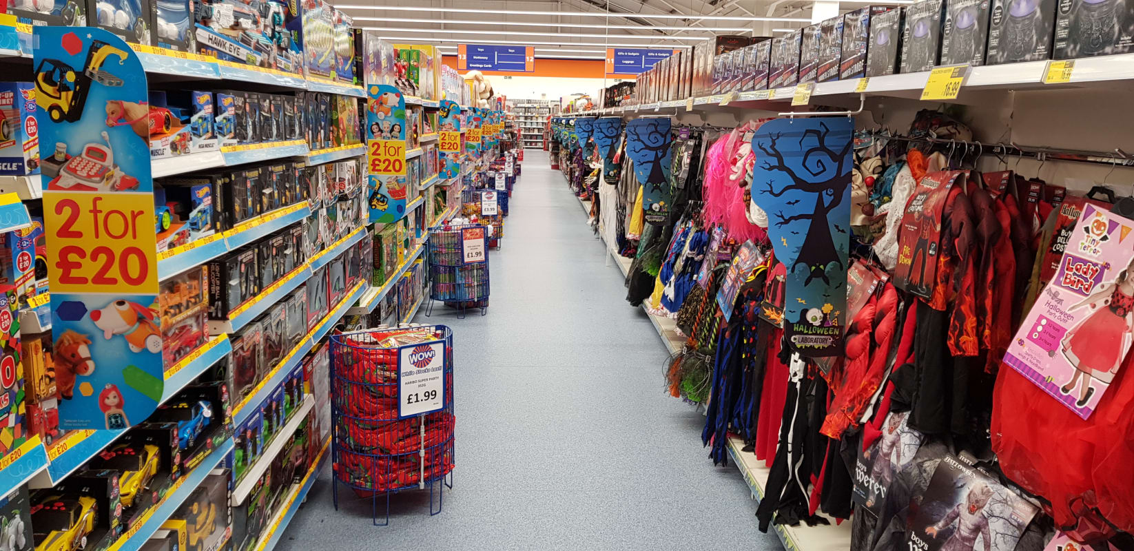 B&M's Shrewsbury store has plenty to offer customers, including a spooky selection of Halloween costumes and kids toys.