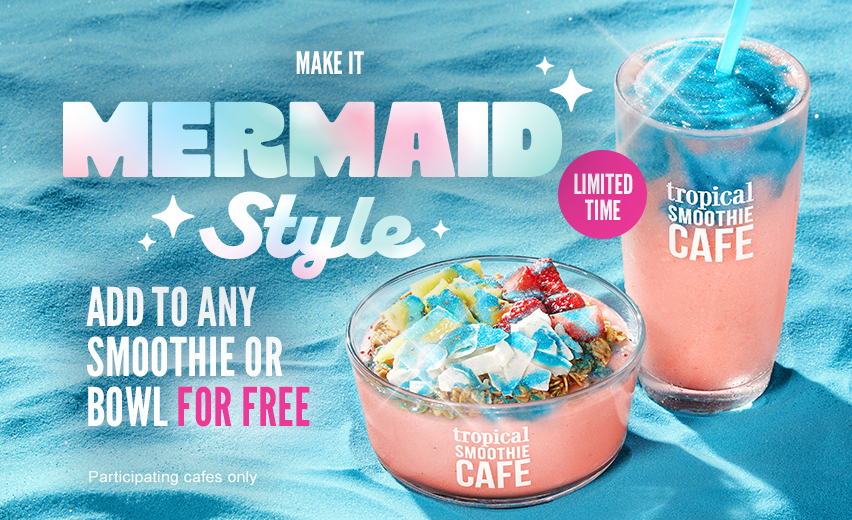 Image of free Mermaid Style add-on at Tropical Smoothie Café.