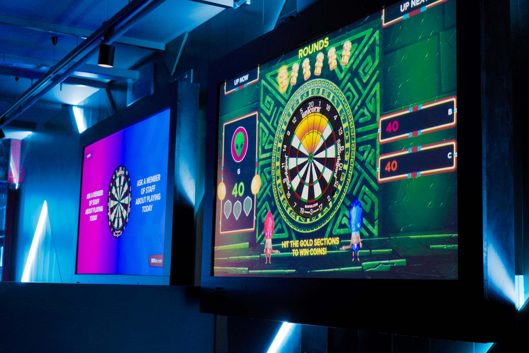Interactive darts in Wakefield
