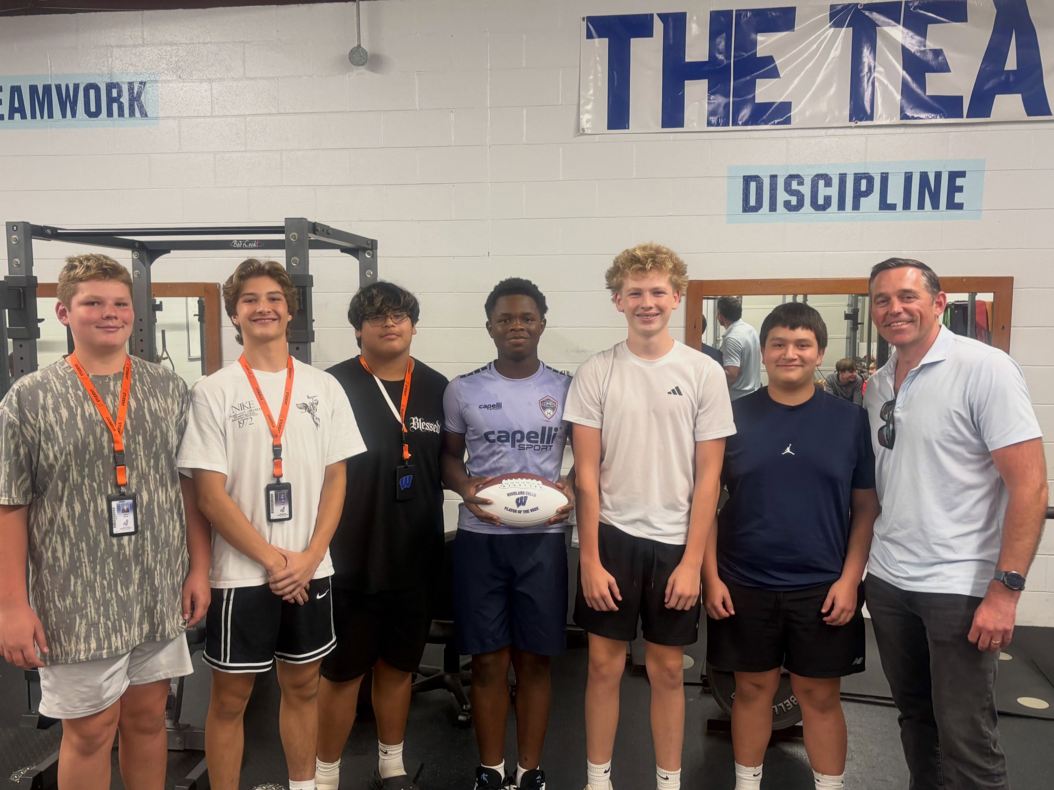 Congratulations to Woodland Colts defensive line athletes on their win against Lingle! Your effort and teamwork deserve recognition. Keep working hard!