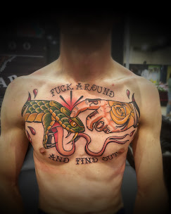 Branded Bear Tattoo Image