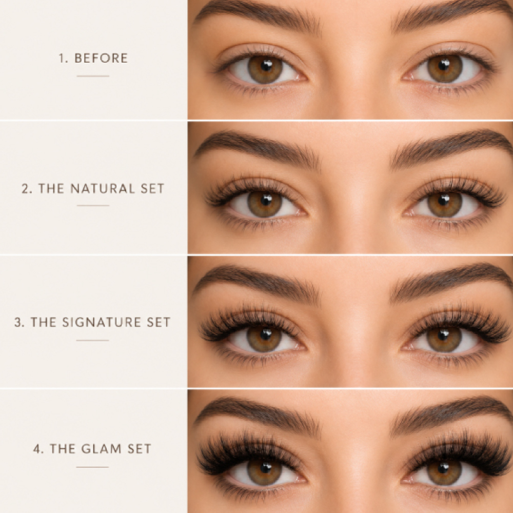 Explore the different eyelash extension styles available at Avissa Salon in Ann Arbor, from Natural  
