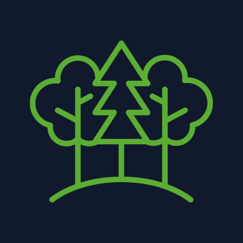 Miško pirkimas su žeme iliustracija