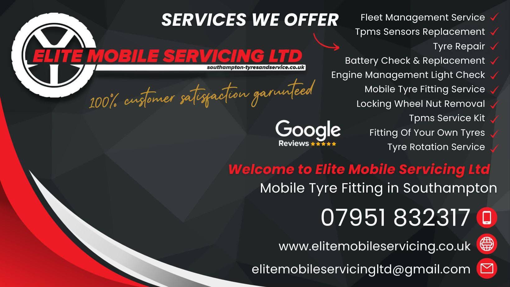 Elite Mobile Servicing Ltd Southampton 07951 832317