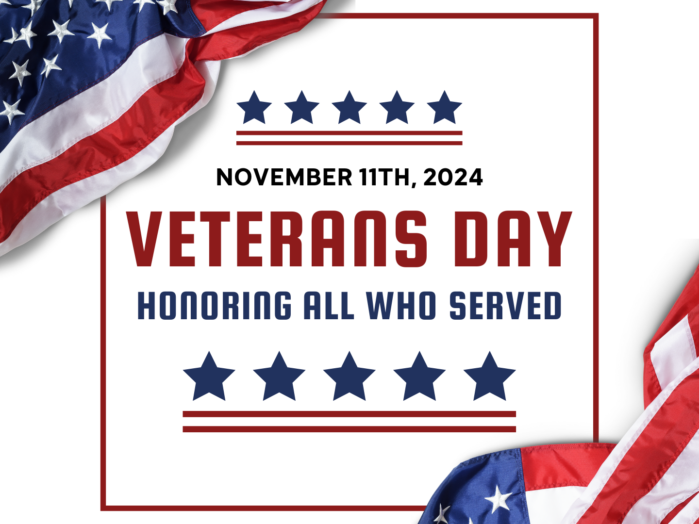 On Veterans Day, our team extends heartfelt gratitude to all the brave men and women who have served our country. Your courage and dedication inspire us every day.