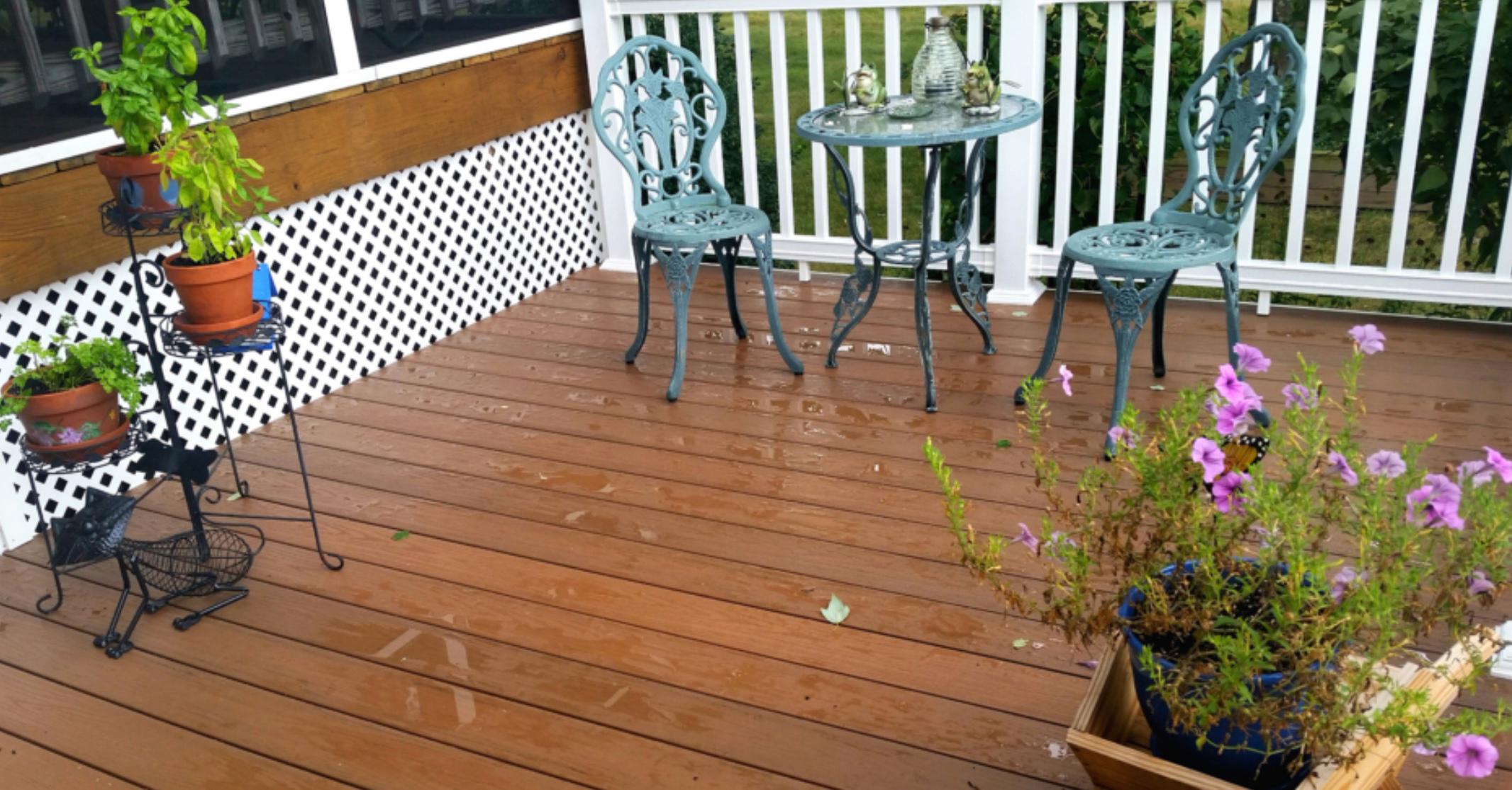 Composite Deck  and Vinyl Stairs