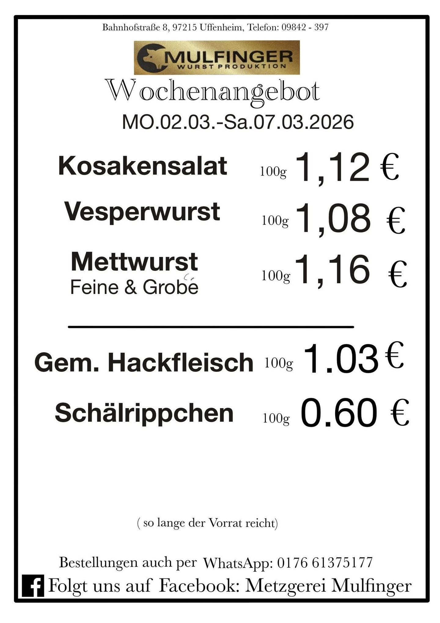 Metzgerei Dürr Inh. Friedrich Mulfinger - GALLERY