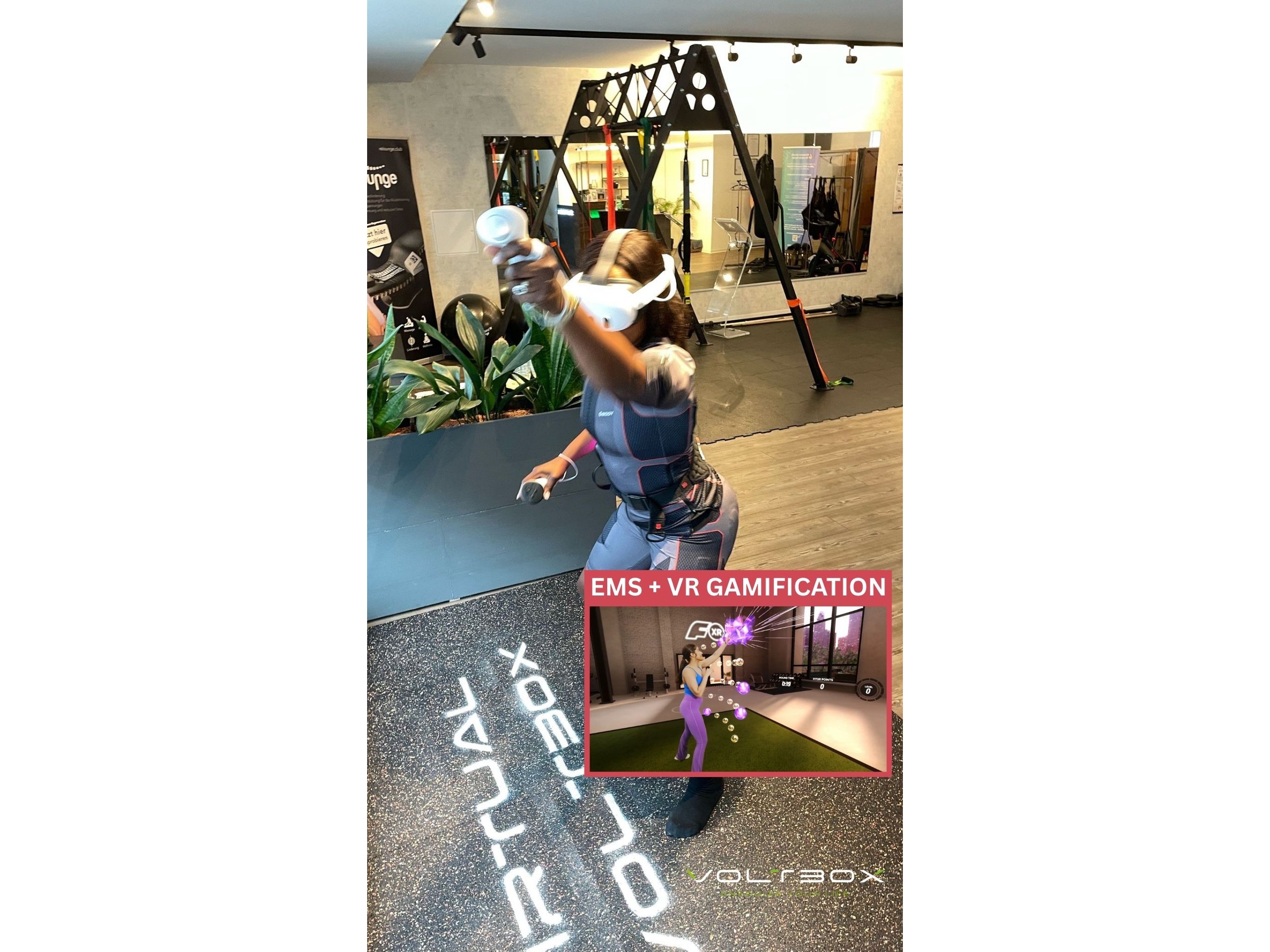 VOLTBOX EMS Training, Rückentraining im Liegen, VR EMS-Cardiotraining Mainz in Mainz - Logo