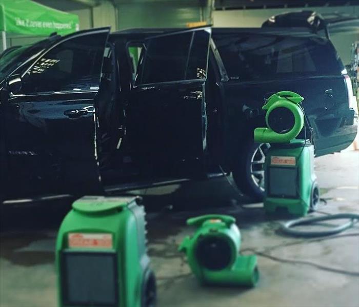A Fort Walton Beach resident left the sunroof of their new SUV open over night during a rain storm. SERVPRO of Fort Walton Beach is making it &amp;quot;Like it never even happened&amp;quot; drying out and deodorizing the vehicle.