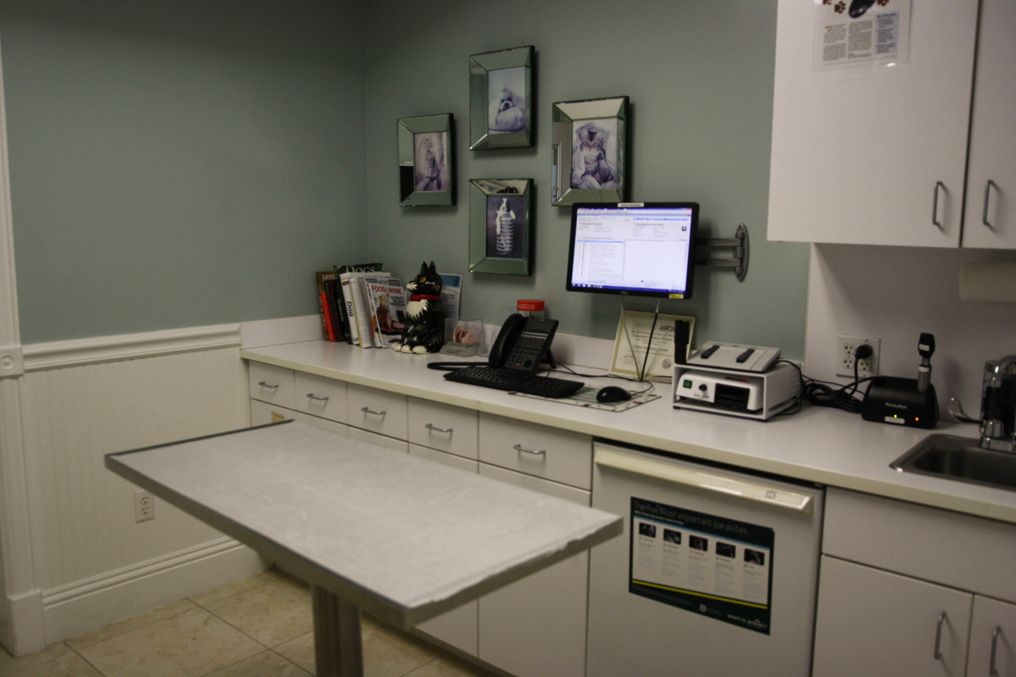 Our facility has multiple private exam rooms where your pet will be examined by one of our caring an Calusa Veterinary Center Boca Raton (561)999-3000